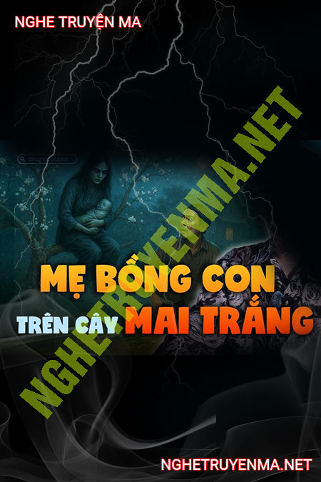 Mẹ Bồng Con Trên Cây Mai Trắng